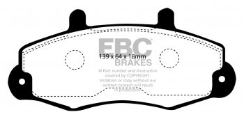 DPC918 EBC Heavy Duty Carbon колодки перед FORD 