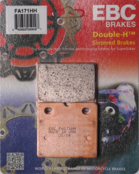 FA171HH EBC BRAKES Double-H™ тормозные колодки  BMW K, R; QUADZILLA RL 1988-2009 года выпуска