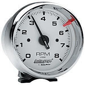3-3/4" тахометр, 8,000 RPM, CHROME AUTO METER #2304 Tachometer