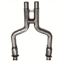 6024-OH-3R KOOKS HEADERS 3" x 3" Race Exhaust Off Road (No Cats) H Pipe. Используется только с коллектором Kooks для: FORD MUSTANG GT