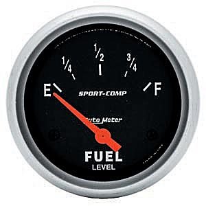 2-5/8" датчик уровня топлива, 0 E/ 90 F, SSE AUTO METER #3514 Fuel Level