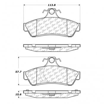 106.10481 Тормозные колодки PosiQuiet Extended Wear PONTIAC ; PONTIAC/GTO