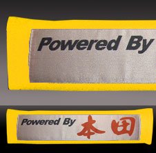 YELLOW SEAT BELT PAD HOND Cloth Belt Pads