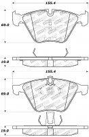 309.09181 StopTech Тормозные колодки Performance BMW
