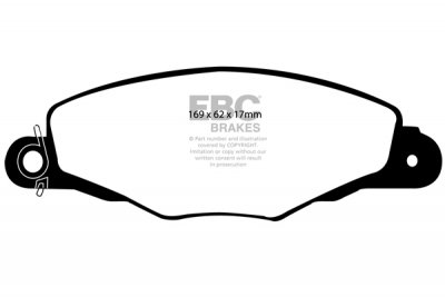 DP1188 EBC Brakes Ultimax2 Тормозные колодки перед  CITROEN Xantia, XM выпуска 1997-2001 года