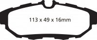 DP31870C EBC Brakes Redstuff Тормозные колодки зад. FORD Mustang (5th Generation)