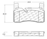 104.16070 Тормозные колодки Posi-Quiet Metallic MERCEDES-BENZ