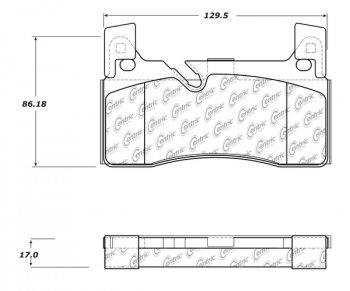 104.16070 Тормозные колодки Posi-Quiet Metallic MERCEDES-BENZ 