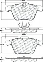 105.12400 Тормозные колодки Posi-Quiet Ceramic VOLVO перед