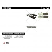 105.17840 Тормозные колодки Posi-Quiet Ceramic FORD перед