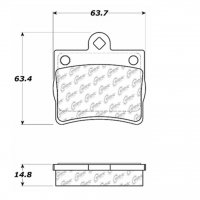 104.07390 Тормозные колодки Posi-Quiet Metallic MERCEDES-BENZ