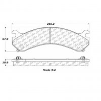 106.09090 Тормозные колодки PosiQuiet Extended Wear CHEVROLET, GMC