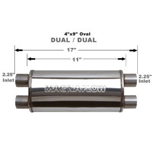 14378 Magnaflow Глушитель прямоточный 11" Body 