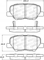 308.16790  StopTech Street Тормозные колодки Mazda, Mitsubishi