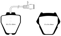DP41328R EBC Brakes Yellowstuff Тормозные колодки перед AUDI A8 (D2/4D), A8 quattro (D2/4D); VOLKSWAGEN Passat