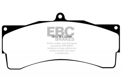 DP5033 EBC Brakes Bluestuff NDX Тормозные колодки суппорта AP RACING CP6080, CP6160, CP6161, CP6230 аналог колодки AP RACING CP6230D54, CP6210D54