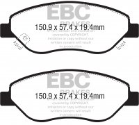 DPX2332 EBC Brakes Ultimax2 Тормозные колодки перед  FIAT Tipo