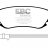 DP1424 EBC Brakes Ultimax2 Тормозные колодки перед  LANCIA Thesis