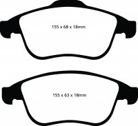 DP22071 EBC Brakes Greenstuff тормозные колодки перед. RENAULT Grand Scenic, Laguna, Latitude, Scenic, Talisman, Talisman Grandtour