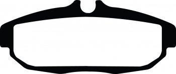 DP31894C EBC Brakes Redstuff Тормозные колодки зад. FORD Mustang (5th Generation) Ширина 112,8мм, Высота 47,5мм, Толщина 16,5мм