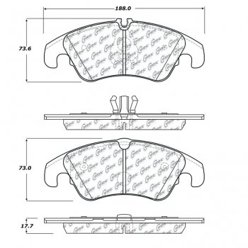 309.13220 StopTech Тормозные колодки Performance Audi Передние