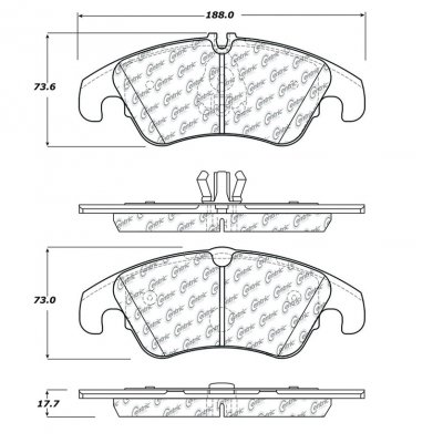 309.13220 StopTech Тормозные колодки Performance Audi Передние