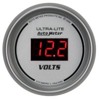 2-1/16" Вольтметр, 8-18 VOLTS, DIGITAL SILVER AUTO METER #6593