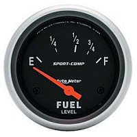 2-5/8" датчик уровня топлива, 240E/ 33 F, SSE AUTO METER #3516