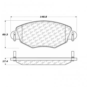 106.09100 Тормозные колодки PosiQuiet Extended Wear JAGUAR 