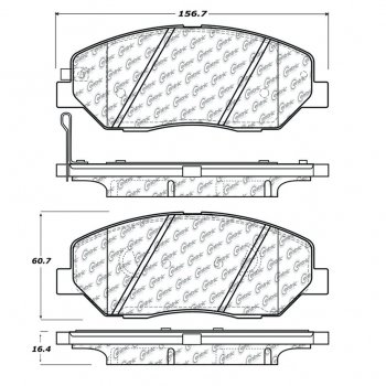 106.13840 Тормозные колодки PosiQuiet Extended Wear 