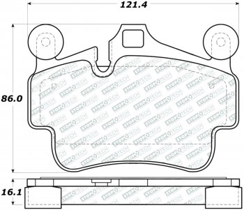 305.11350 StopTech Тормозные колодки Performance Porsche Задние