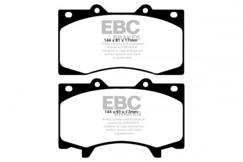 DP62125 EBC Brakes Greenstuff тормозные колодки перед. NISSAN Patrol выпуска 2010-2022 года