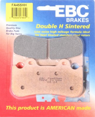 FA455HH EBC BRAKES Double-H™ тормозные колодки JAYBRAKE 6 PF-L 6 Piston/13 Inch Disc - Full Height Friction