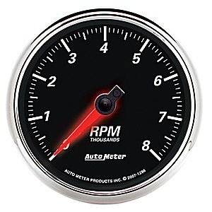 3-3/8" тахометр, 8,000 RPM, IN-DASH, DB II AUTO METER #1296 Tachometer