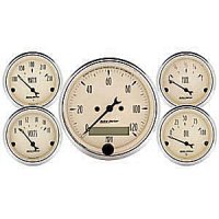 ANTIQUE BEIGE 5 PC. KIT BOX W/ELEC сподометр AUTO METER #1809