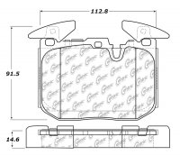 104.16091 Тормозные колодки Posi-Quiet Metallic BMW, MINI перед