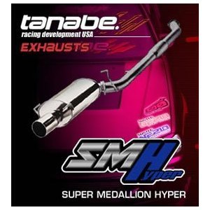 Глушитель - Tanabe T4075Z Глушитель Super Medallion Hyper выхлопная система: 2003-2004 Honda Accord; coupe; V6; dual muffler; 60mm-50mm pipe diameter; 100mm tip diameter