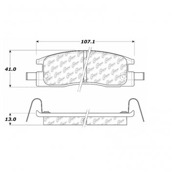 105.03980 Тормозные колодки Posi-Quiet Ceramic ISUZU ; ISUZU/AMIGO; ISUZU/PICKUP; ISUZU/TROOPER