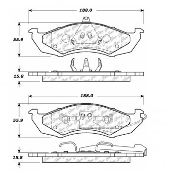 106.04170 Тормозные колодки PosiQuiet Extended Wear MERCURY 