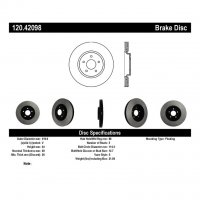 120.42098 Тормозные диски Premium NISSAN, RENAULT перед
