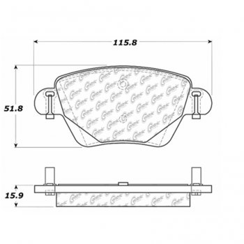 106.09110 Тормозные колодки PosiQuiet Extended Wear JAGUAR 