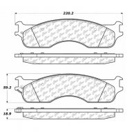 106.10540 Тормозные колодки PosiQuiet Extended Wear DODGE