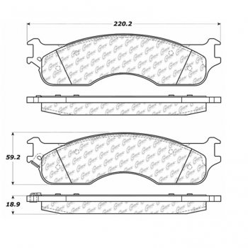 106.10540 Тормозные колодки PosiQuiet Extended Wear DODGE 