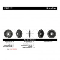 126.62157 Тормозные диски Premium CADILLAC зад правый
