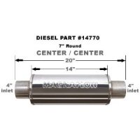 14770 Magnaflow Глушитель прямоточный 14" Body