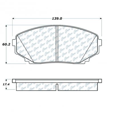 106.12580 Тормозные колодки PosiQuiet Extended Wear FORD, LINCOLN, MAZDA FORD EDGE; LINCOLN MK X; MAZDA CX 7, CX 9