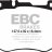 DP22210 EBC Brakes Greenstuff тормозные колодки перед. MERCEDES-BENZ C, CLS, E