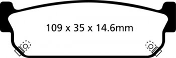 DP31784C EBC Brakes Redstuff Тормозные колодки зад. INFINITI, NISSAN INFINITI J30 3.0 93 thru 97; INFINITI M45 4.5 2003 thru 2005; INFINITI Q45 4.5 2002 and up; INFINITI Q45 4.1 97 thru 2001; NISSAN Leopard 3.0 (Y33) 96 thru 02; NISSAN Leopard 2.5 (Y33) 98 thru 02;