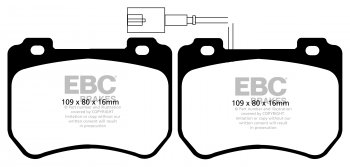 DP22074 EBC Brakes Greenstuff тормозные колодки передние ALFA ROMEO 159, Brera, Spider для машин выпуска 2008-2012 года