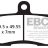 GPFA347HH EBC BRAKES Double-H™ тормозные колодки  KAWASAKI Z, ZX; SUZUKI GSX; TRIUMPH Daytona, Speed, Street, Tiger; VICTORY Cory, Cross, Hammer, Hammer, Hard, Highball, Jackpot, King, Kingpin, Kingpin-Low, Vegas, Vegas, Zach